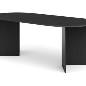 Vera Ruokapöytä Ovaali 220x100 cm Viilu - Musta