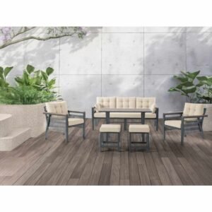 Garden Lounge Set Atelier Del Sofa Lilyum 3+1+1+2 (170 x 78 x 60 cm) Kermanvärinen -