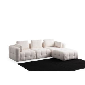 Yvara Sohva med Divan 4-sits - Valkoinen