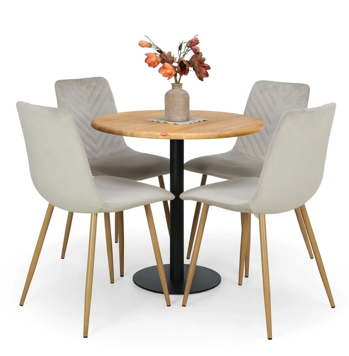 cafe-pyorea-ruokapoyta-o80-cm-antiikkipetsattu-musta