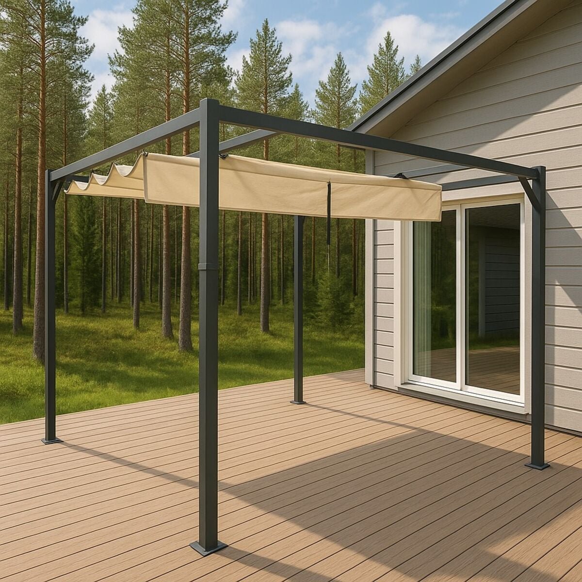 classic-pergola-3x3-m-musta-beige