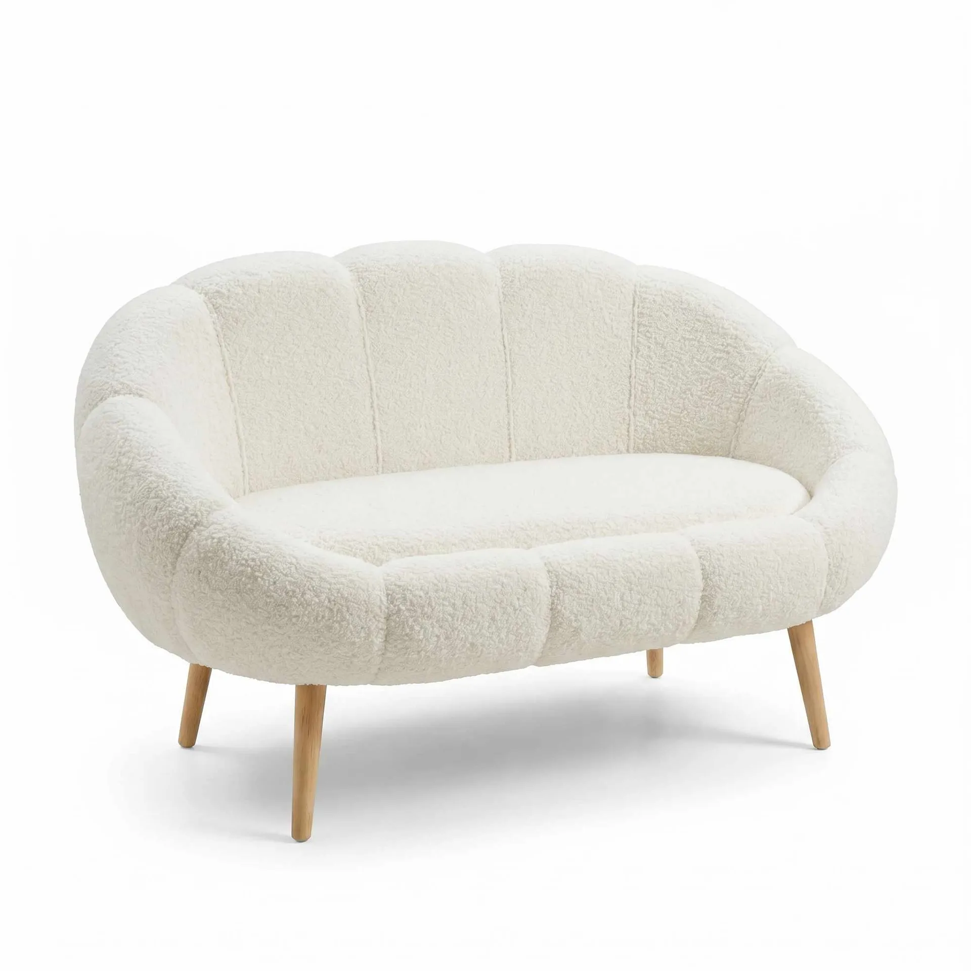 2-istuttava sohva Atelier Del Sofa Lida (130 x 105 x 50 cm) Valkoinen -