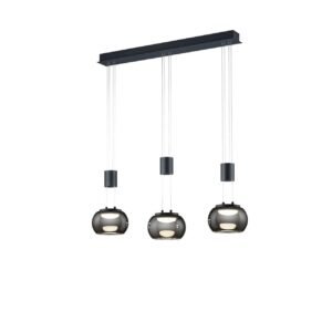 LED-Riippuvalaisin Madison 3-os Mattamusta - TRIO