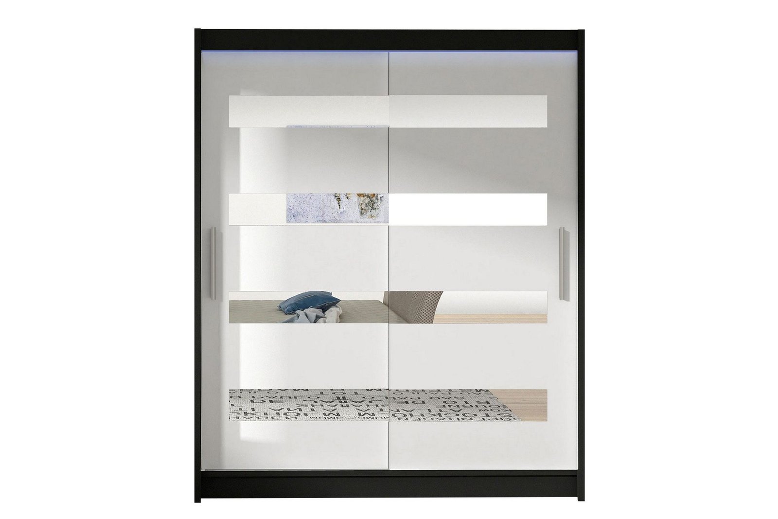 vaatekaappi-presto-58x150-cm-led-valaistus-musta-valkoinen