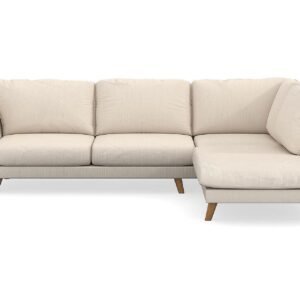 Trend Lyx 4-istuttava Oikeakätinen L-muotoinen Divaanisohva Manchester-kankaalla - Beige