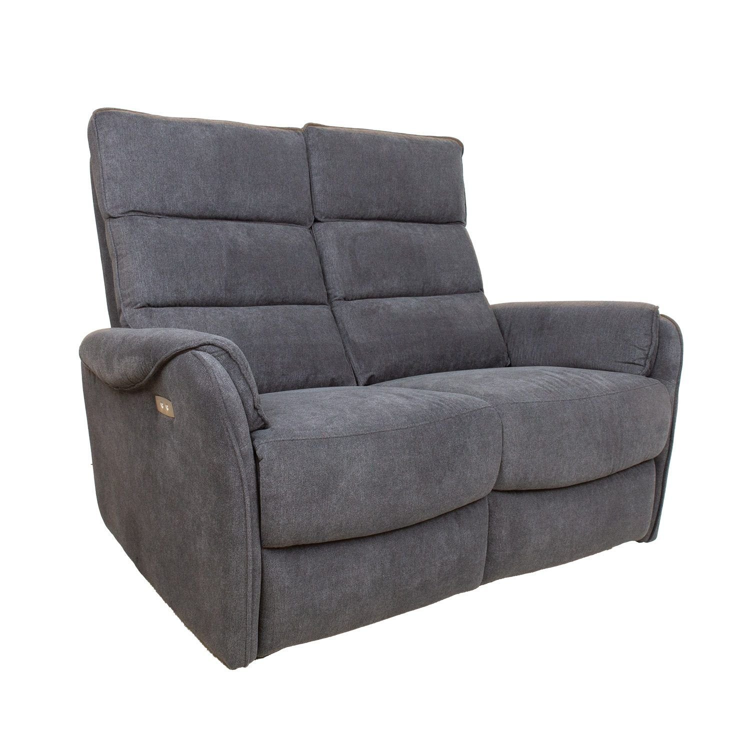 Recliner-sohva Dalsor 2-istuttava sähköisellä mekanismilla - Harmaa