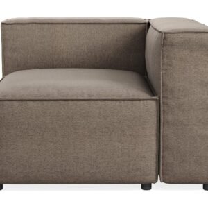 Cubo 1-istuttava Oikeanpuoleinen Moduuli Kangas 108 cm leveä - Harmaa