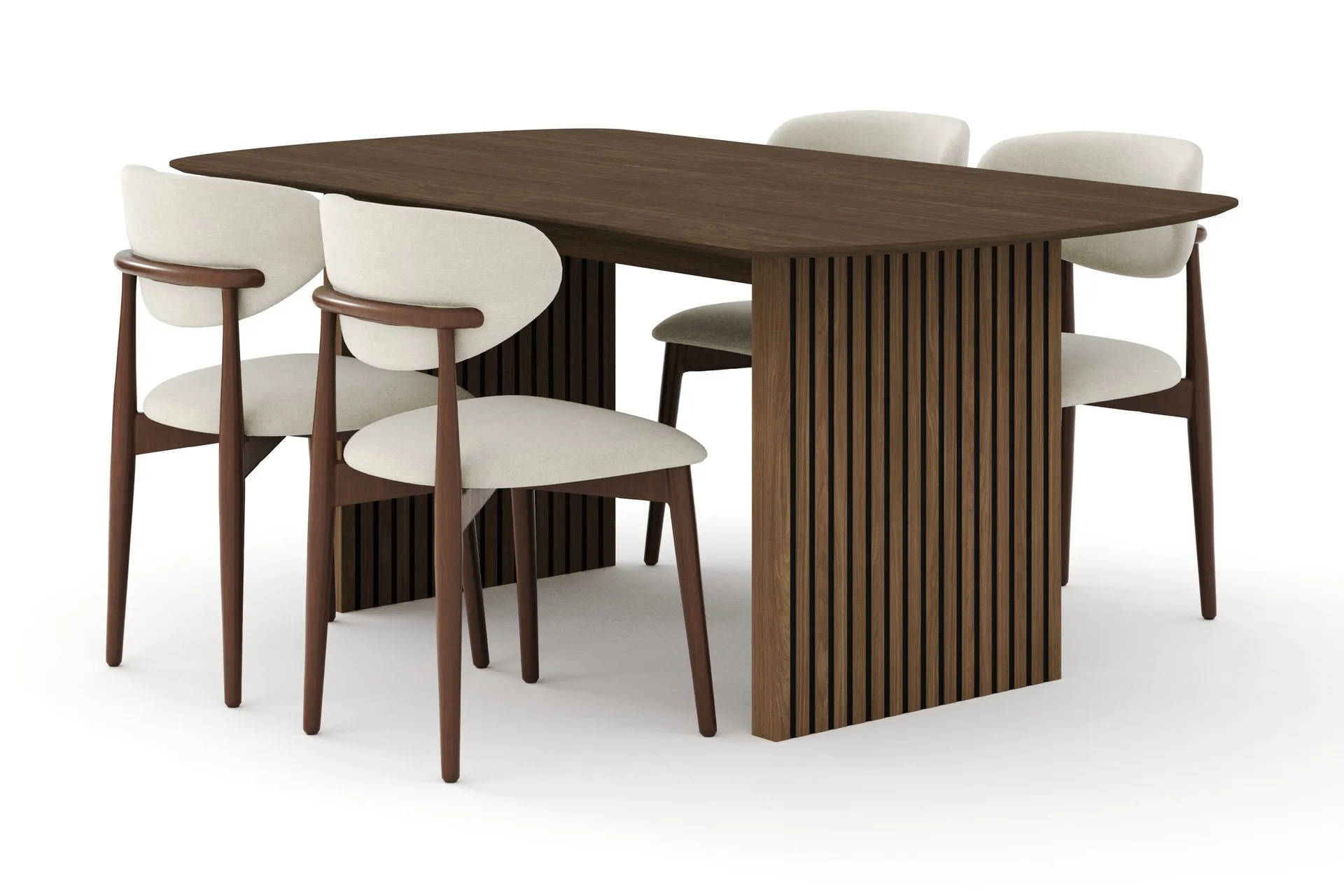 richeto-ruokailuryhma-180-cm-savutammi-4-molly-ruokatuolilla-savutammi-beige