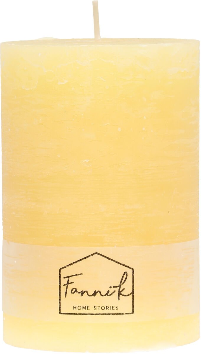 fanni-k-rustiikki-poytakynttila-10x15-cm-keltainen