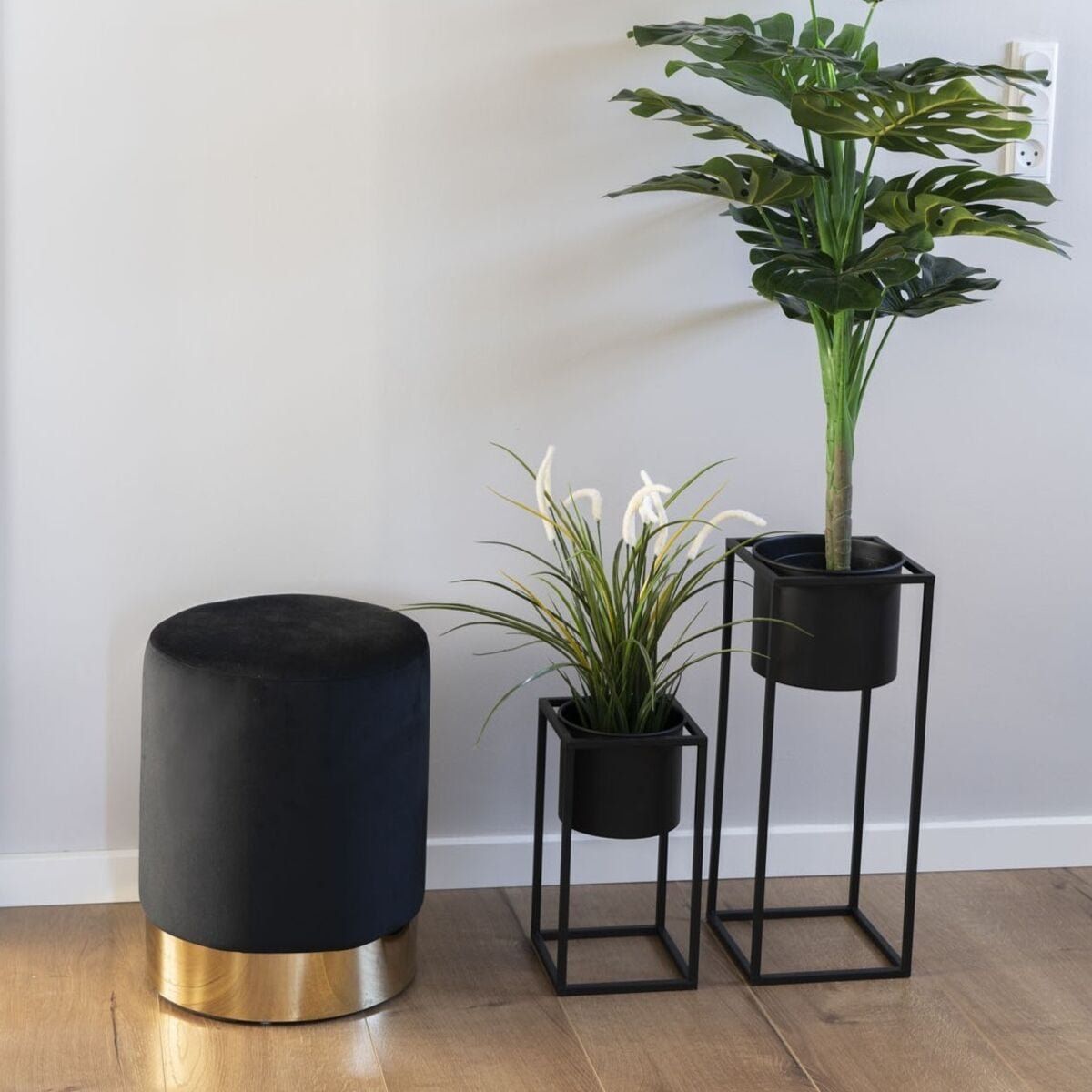 house-nordic-marla-kukkateline-setti-2-kpl-musta