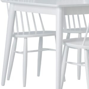 Kaarna 4-hengen ruokailuryhmä 130x90 cm valkoinen