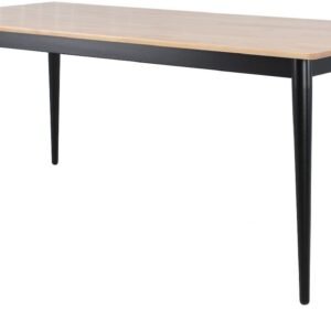 Kaarna ruokapöytä 180x90 cm koivu/musta