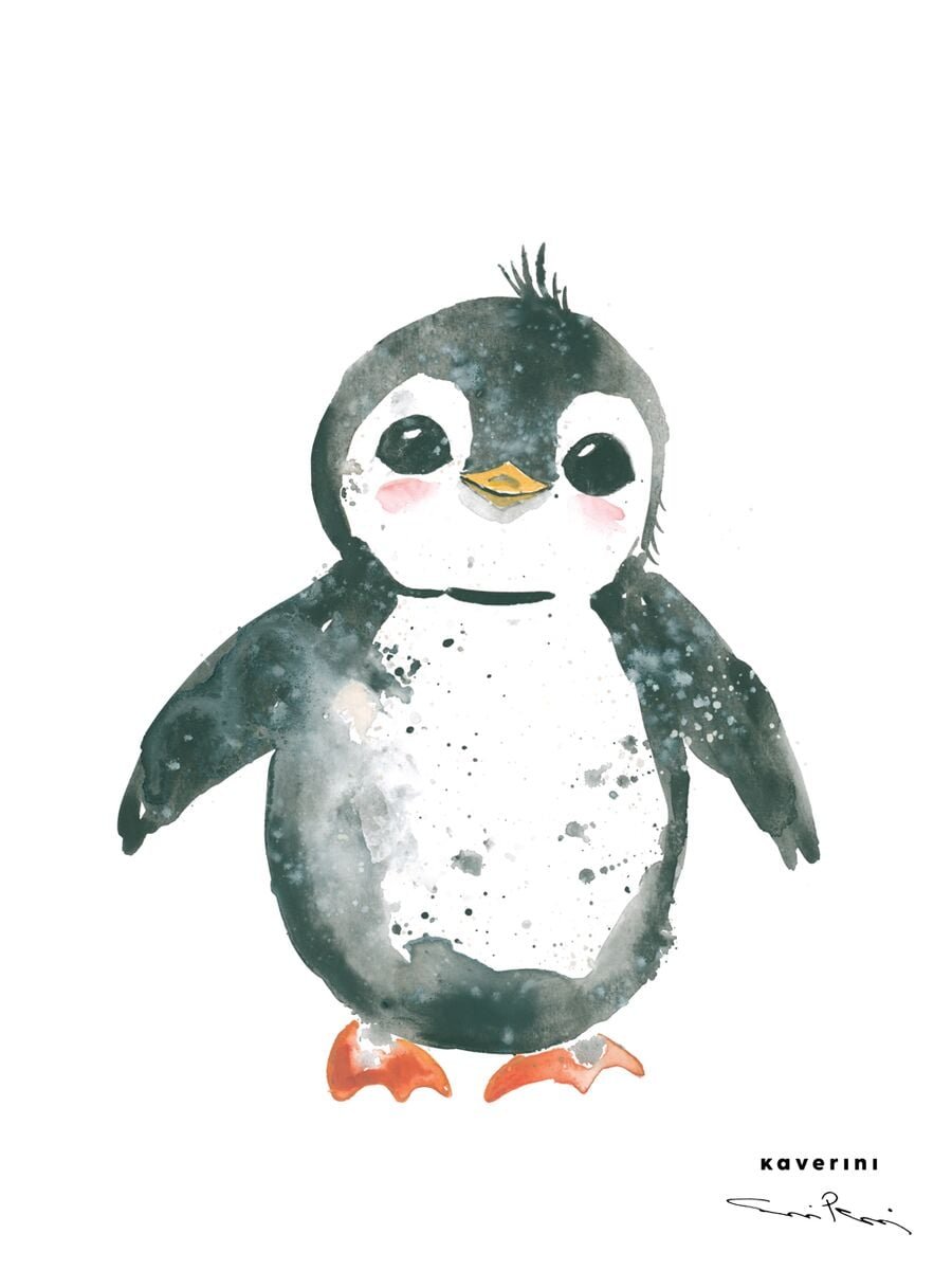 kaverini-pingviini-juliste-30x40-cm