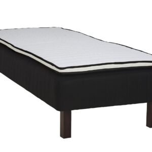 Lumi pocket runkopatja 105x200 musta Bianca, 20 cm wenge jalat