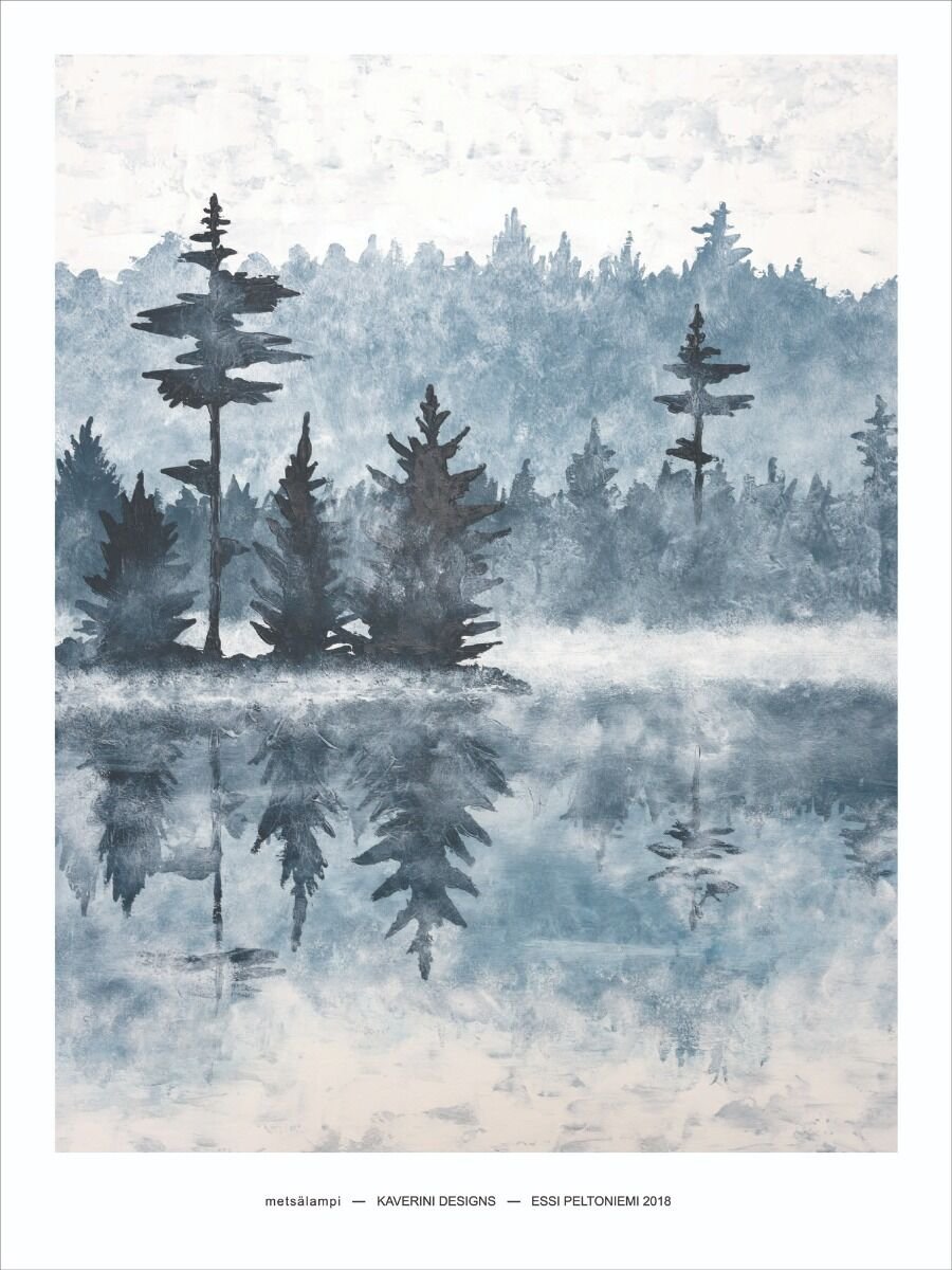 kaverini-metsalampi-juliste-30x40-cm