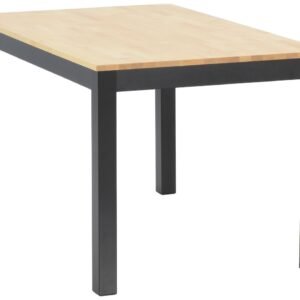 Moona ruokapöytä 80x130 musta/koivu