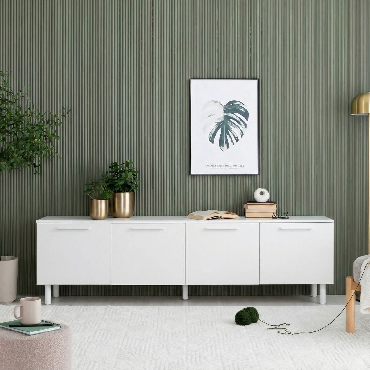 solo-tv-taso-220-cm-neljalla-ovella-valkoinen-bs