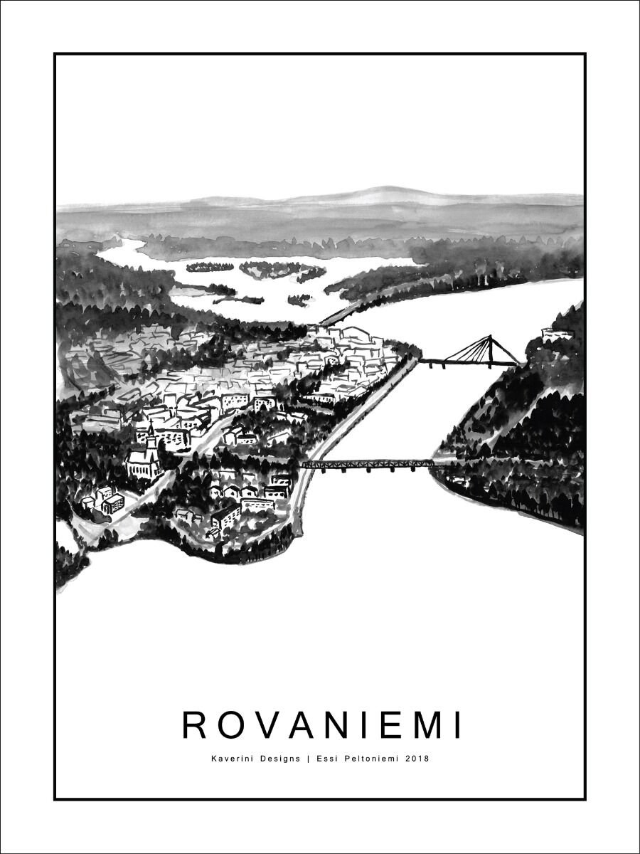 kaverini-rovaniemi-kaupunkijuliste-30x40-cm