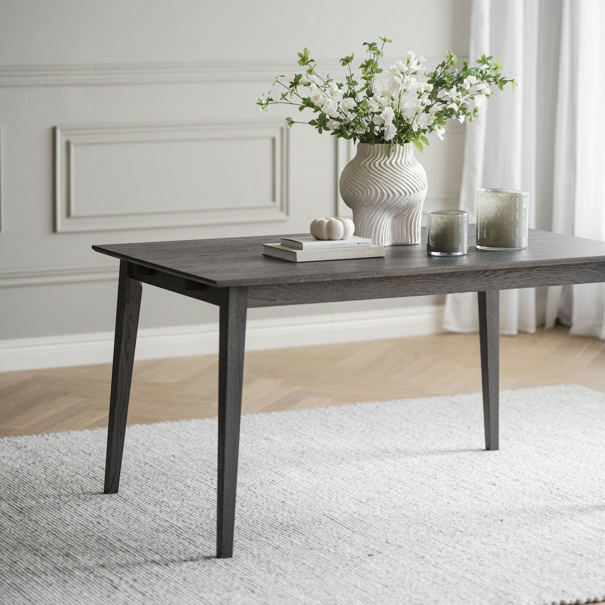 Rowico Home Filippa ruokapöytä 140x90 cm ruskea tammi