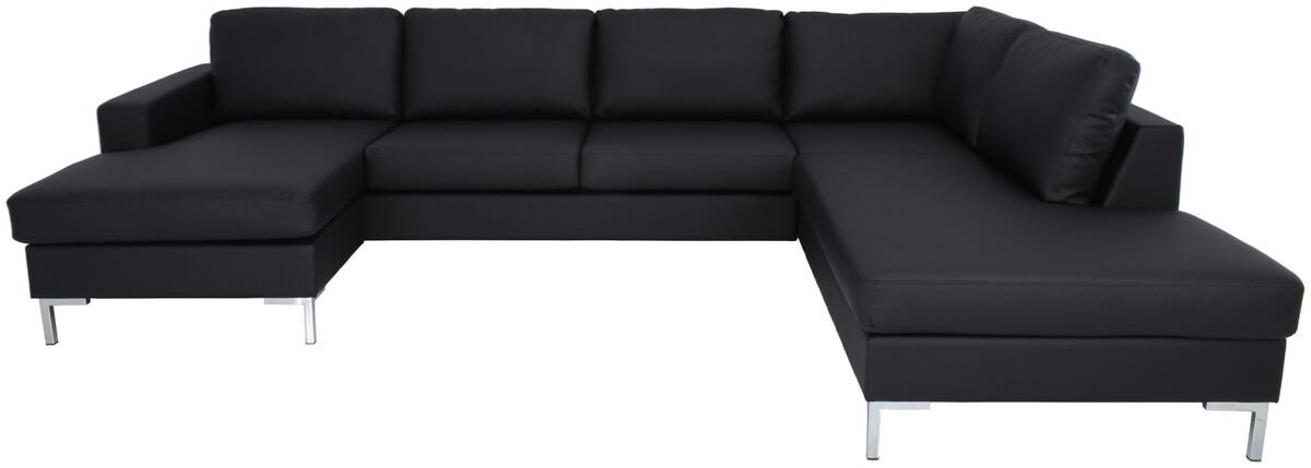 toronto-u-kulmasohva-oikea-musta-madryt-noir-910-pu-keinonahka-l1-metallijalat