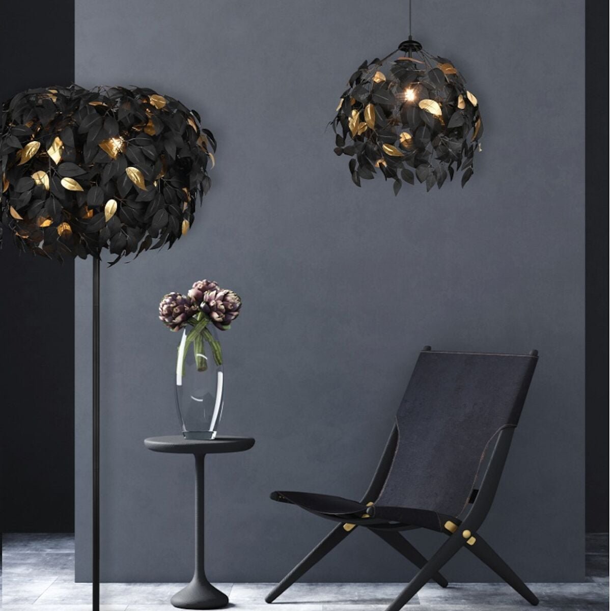 trio-leavy-riippuvalaisin-38-cm-mattamusta