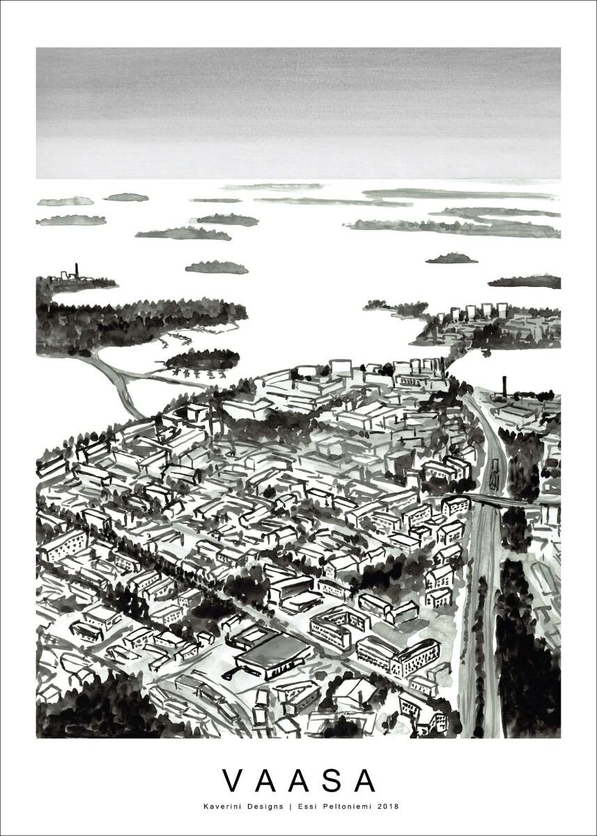 kaverini-vaasa-kaupunkijuliste-50x70-cm