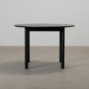 Decotique Milo pyöreä ruokapöytä musta ø 110 cm