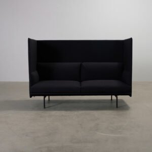 Muuto Outline Highback 2-istuttava sohva tummansininen
