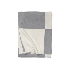 Classic Collection Pläd Square viltti 130 x 170 cm harmaa