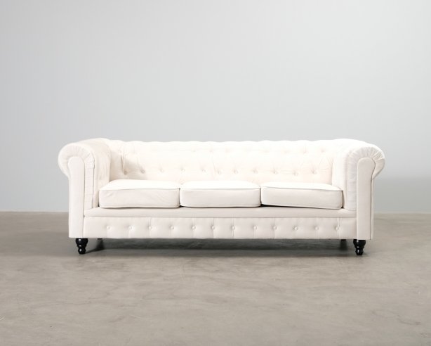 Chesterfield Lyx 3-istuttava sohva vaaleanbeige