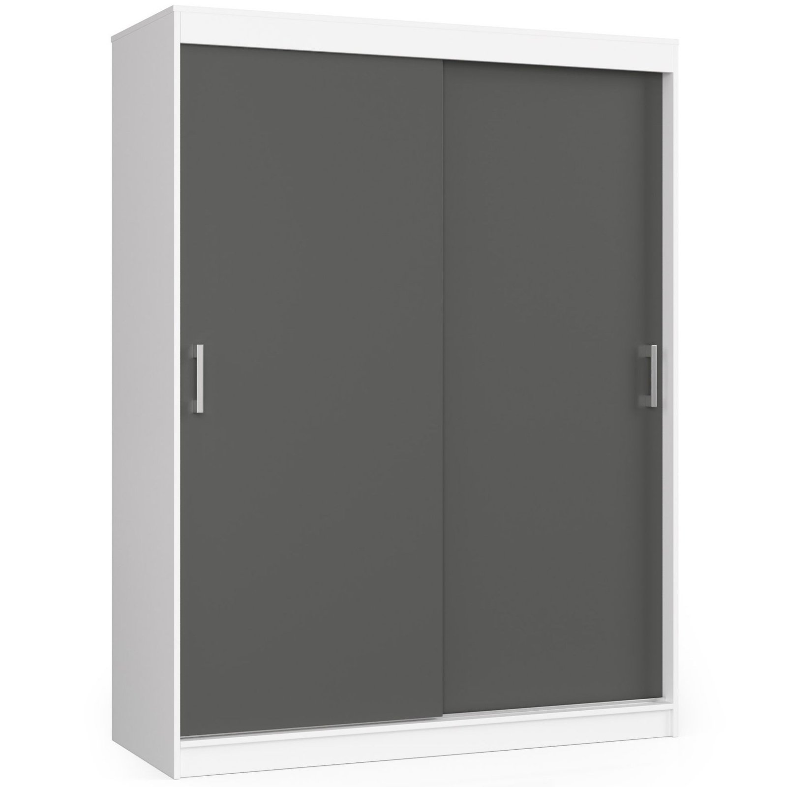 Akord Liukuovi Kaappi Mono Valkoinen/Harmaa Grafiitti 150x60x200