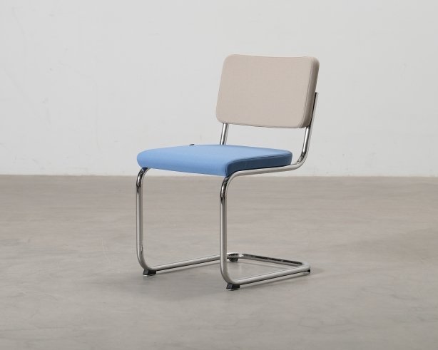 Thonet S 43 tuoli sininen / beige