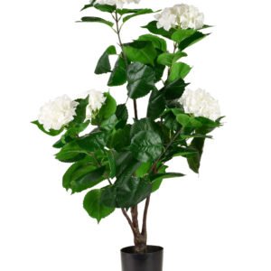 Tekokukka muovi VIRIDIS hortensia 14x13x92 cm valkoinen 1 kpl