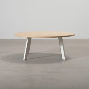 FeelDesign Freddy sohvapöytä ø 115 cm tammi / valkoinen