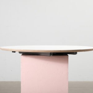 Haslev Symphony 82 pöytälevy ø 105 cm valkoinen laminaatti