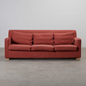 Artek 593 3-istuttava sohva punainen