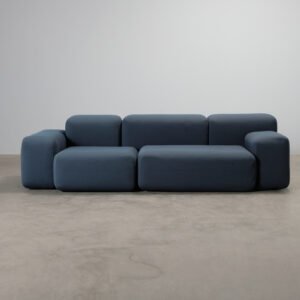 Muuto Softblocks 3-istuttava sohva sininen