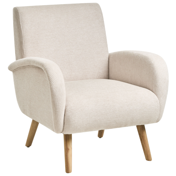 Nojatuoli PLASSEN kangas Vaaleanbeige