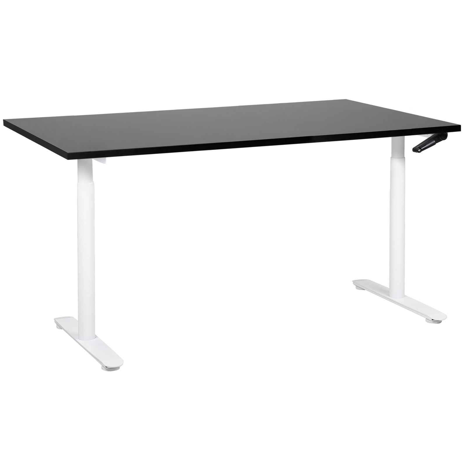 Manuaalisesti säädettävä työpöytä DESTINAS Musta/valkoinen 160 cm 72 cm
