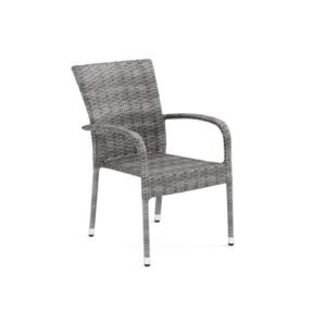 Thor Light terassituoli musta, 6 kpl setti