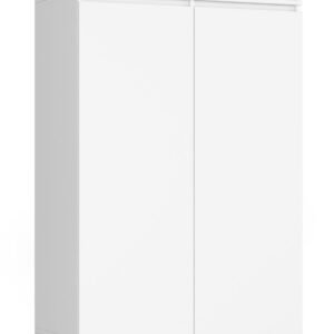 Akord Yläsäilytyskaappi 2-ovinen 2-laatikollinen Valkoinen 90x51x234
