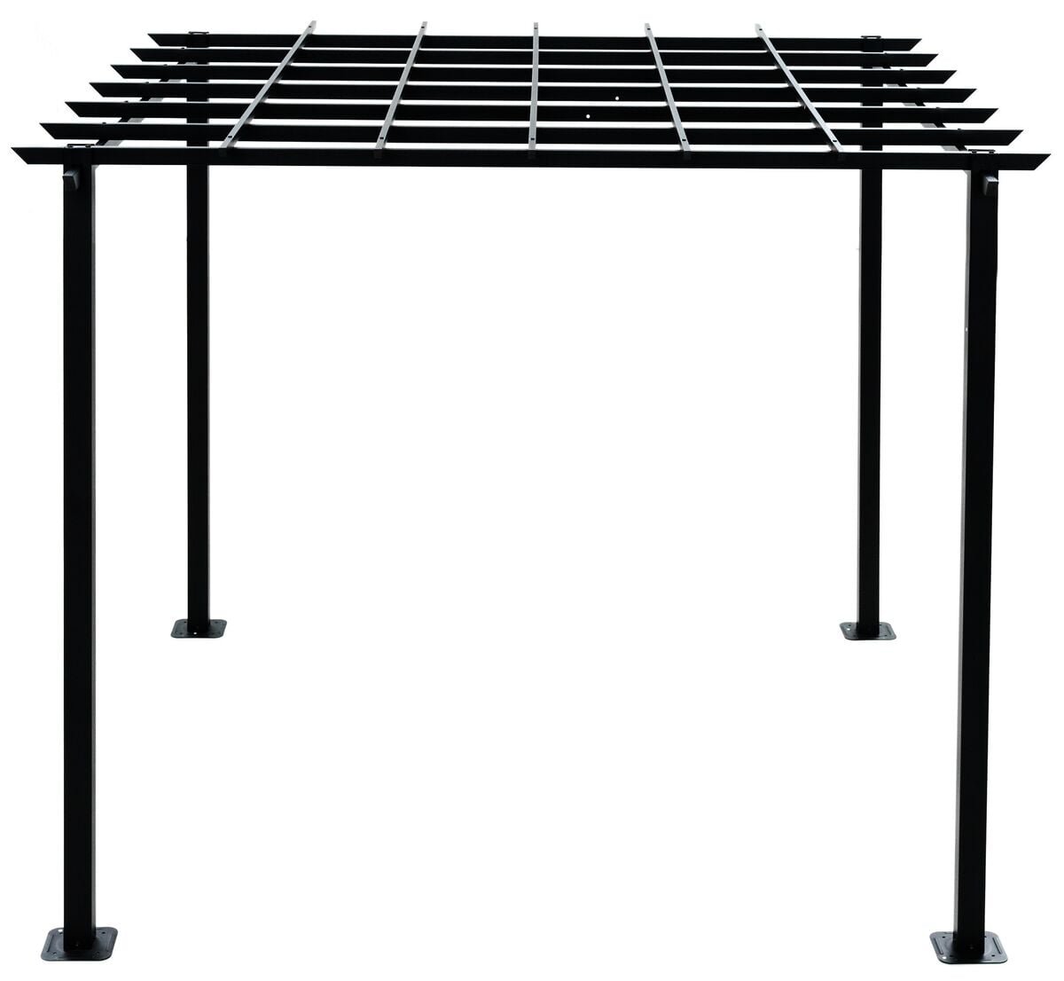 4Living Perugia pergola 3x3 m musta, varastopoisto