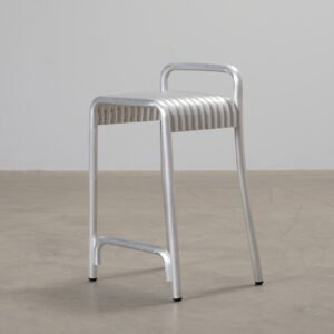 Bebó Objects Kane baarituoli 65 cm hopea