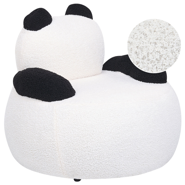 Lasten nojatuoli buklee panda valkoinen/musta VIBY