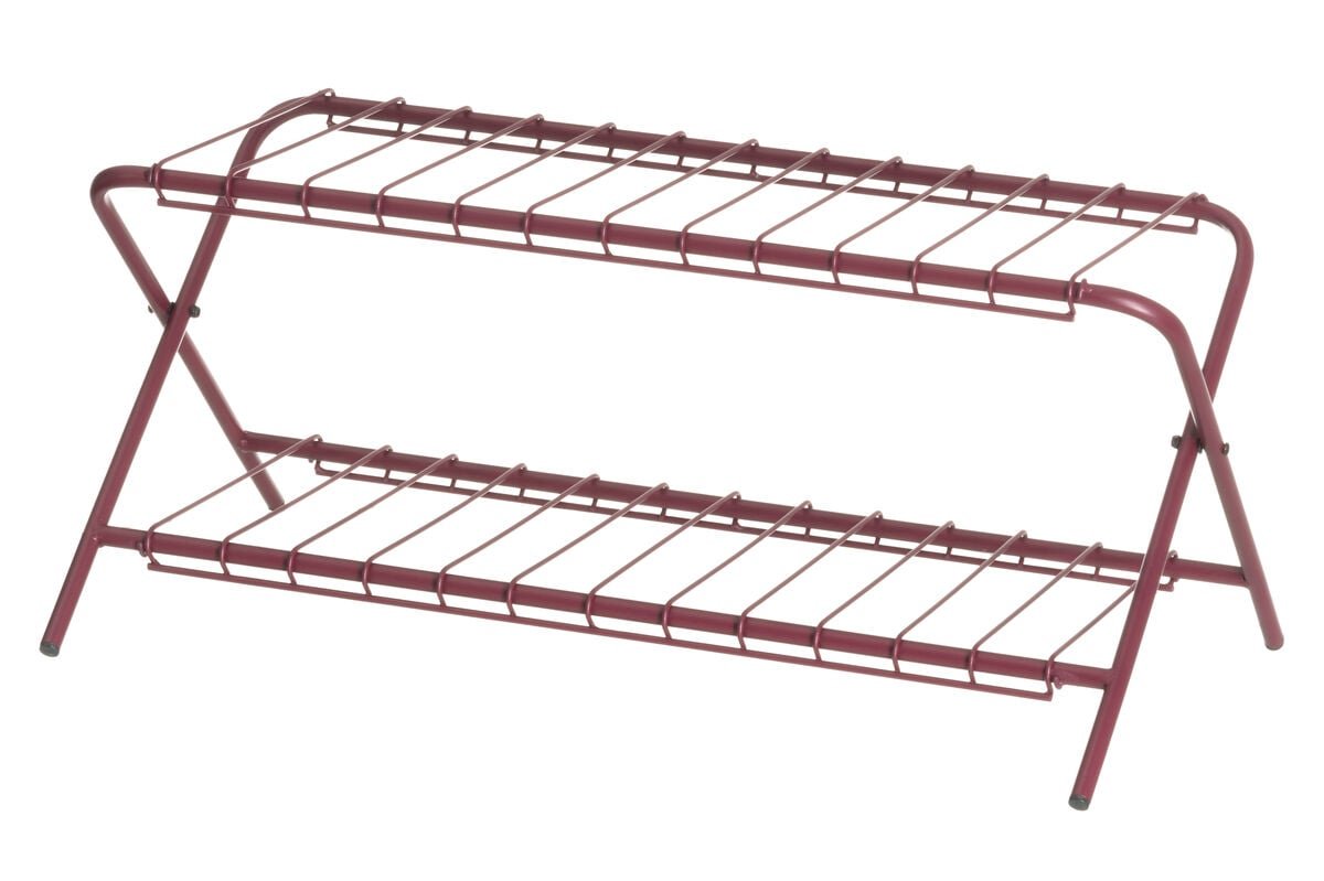 4Living Flip kenkäteline 70x28x31 cm burgundinpunainen