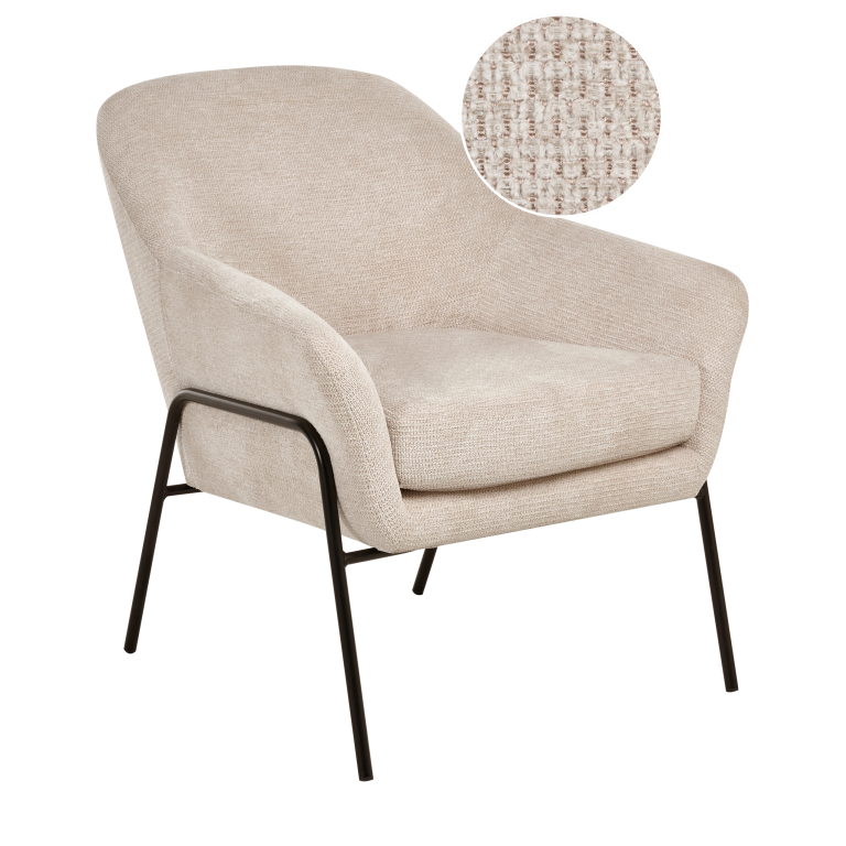 Nojatuoli VEDDIGE kangas Beige