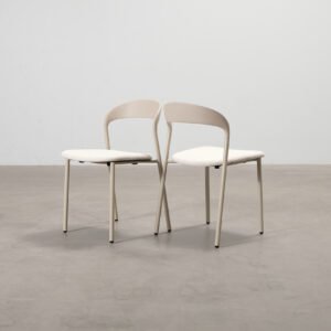 Micadoni Mia ruokapöydän tuoli beige, 2 kpl setti