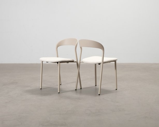Micadoni Mia ruokapöydän tuoli beige, 2 kpl setti