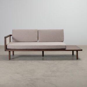 Sofacompany Hadley 3-istuttava daybed harmaa / pähkinä