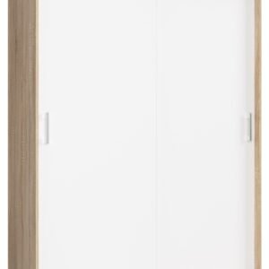 Akord Liukuovi Kaappi Mono Sonoma-tammi/Valkoinen 150x60x200